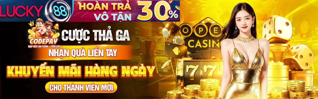 Banner trò chơi Lucky88 cực hot tại 388bet